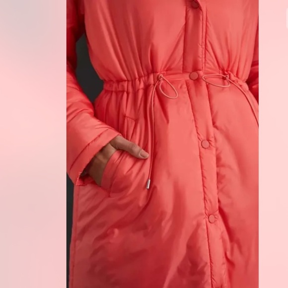 Anthropologie NWT Maeve Cinched Puffer Coat Size M. - Picture 5 of 13